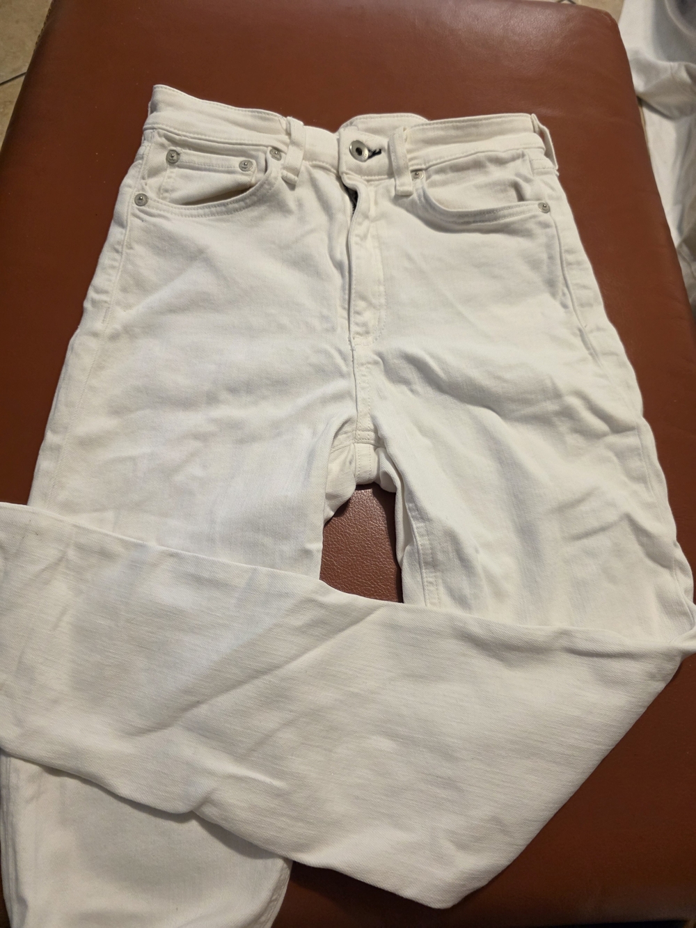 rag & bone Men's White Skinny Jeans